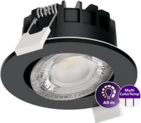 Ledinarie kastari 550 lúmen 27/30/40 IP65 75mm veltanlegur S