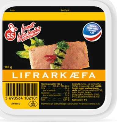 Lifrarkæfa 180 gr