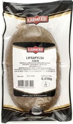 Lifrarpylsa soðin 455 g/stk