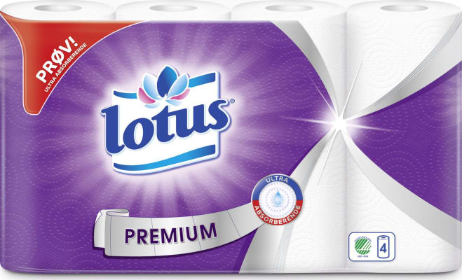 Lotus Premium Eldhúsrúllur 8x4stk