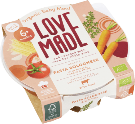 LoveMade barnamáltíð – Pasta Bolognese, 6+ mán (5)