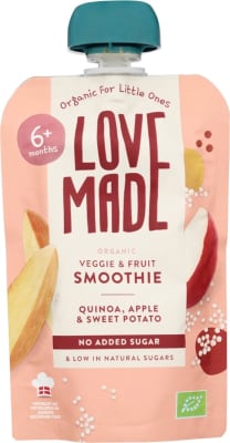 LoveMade skvísa – Mauk – quinoa, epli, sætar kartöflur, 6+ mán (7)