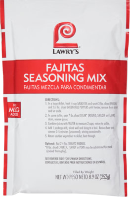 LWY Fajitas seas. 8.9 oz