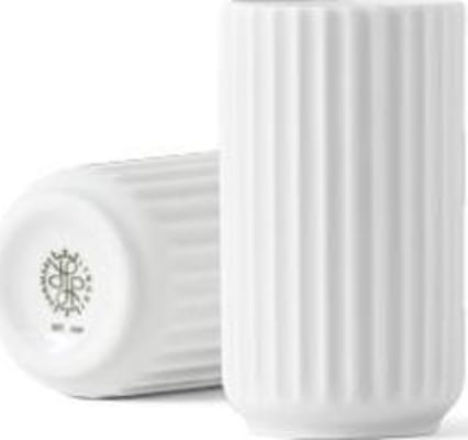 Lyngby Porcelæn Vasi hvítur 8 cm