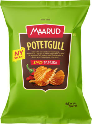 Maarud Potetgull Spicy Paprika 18x200 g