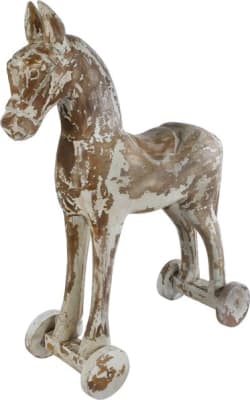 Mango-Viðar Rugguhestur 47x19x63cm. (1)