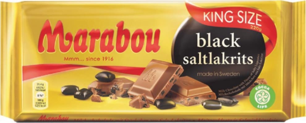 Marabou Black Saltlakrits