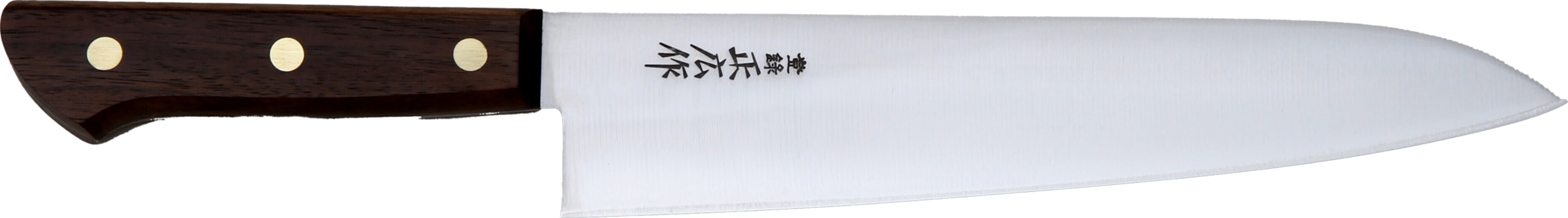 Masahiro Virgin Carbon Chef 24 cm. - Viðarhandfang - Economy