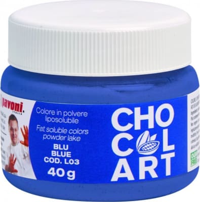 Matarlitur blár duft fituuppleysanlegur 40g