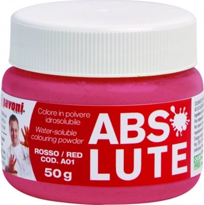 Matarlitur rauður duft vatnsuppleysanlegur 50g