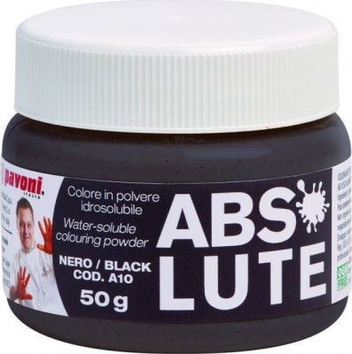 Matarlitur svartur duft vatnsuppleysanlegur 50g