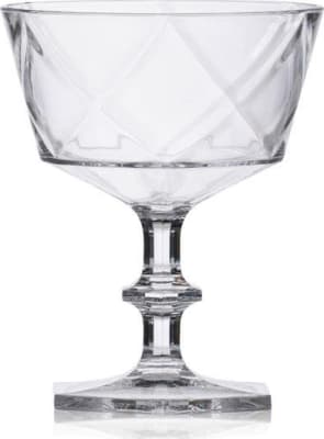 Medusa Kokteilglas á fæti plast clear