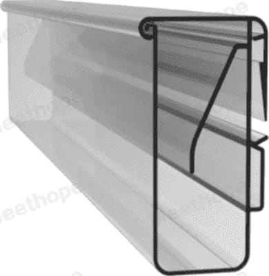 Meethope Plastic label holder 1190mm Black lokaður