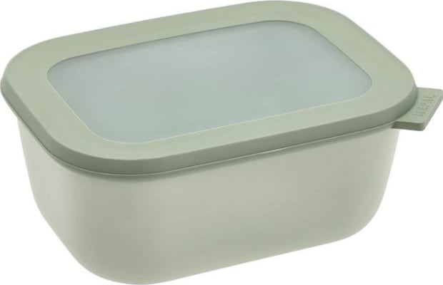 Mepal Cirqula skál m/loki 1,5ltr ferköntuð nordic sage