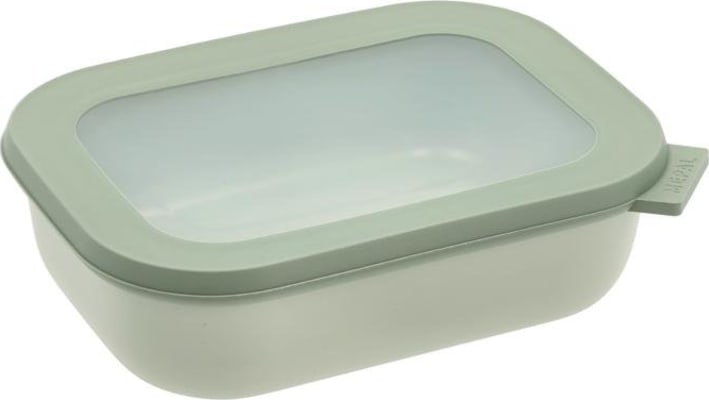 Mepal Cirqula skál m/loki 1ltr ferköntuð Cirqula nordic sage