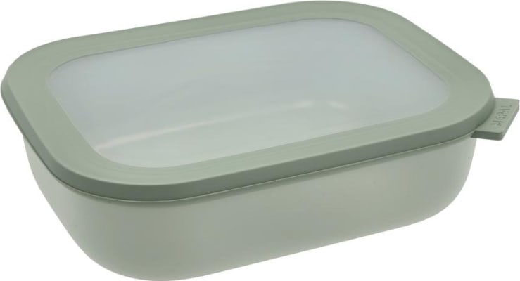 Mepal Cirqula skál m/loki 2ltr ferköntuð nordic sage