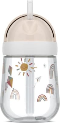 Mepal Mio drykkjarkanna m.röri 300ml Sunshine & Rainbow