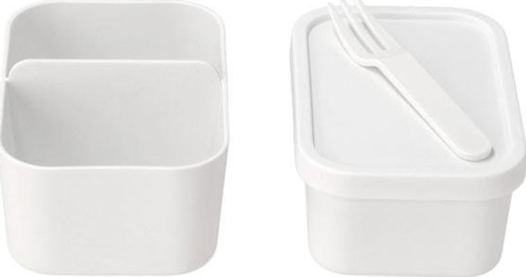 Mepal Nestisbox 2hólf og gafall Bento M white