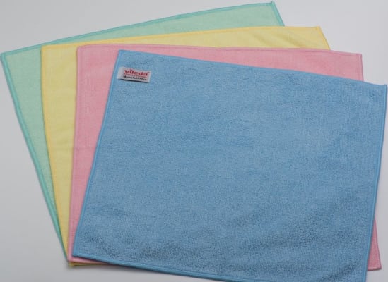 Micro fiber klútur blár 36x36cm 5stk