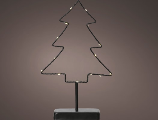 Micro LED Járn Jólatré blk. 21x35cm. (8)