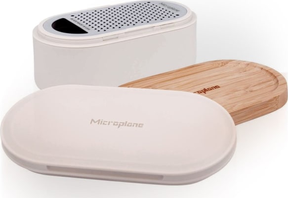 Microplane Rifjárn með boxi Bambus og Hvítt