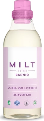 Milt fyrir barnið fljótandi