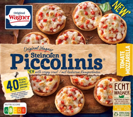 Mini Pizza Tómat&#038;Mozzarella 40 stk (6 pk/ks)