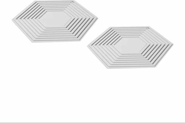 Modern House Pottaleppar silicon 2stk pk Grár