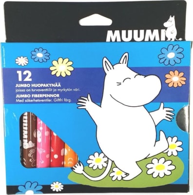 Moomin júmbo tússpennar 12 stk