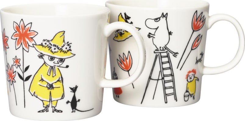 Moomin Krús 0,3ltr ABC 2stk sett Rauði krossinn
