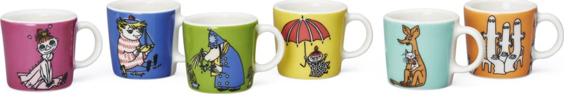 Moomin Krús mini 6stk - 3rd Classics