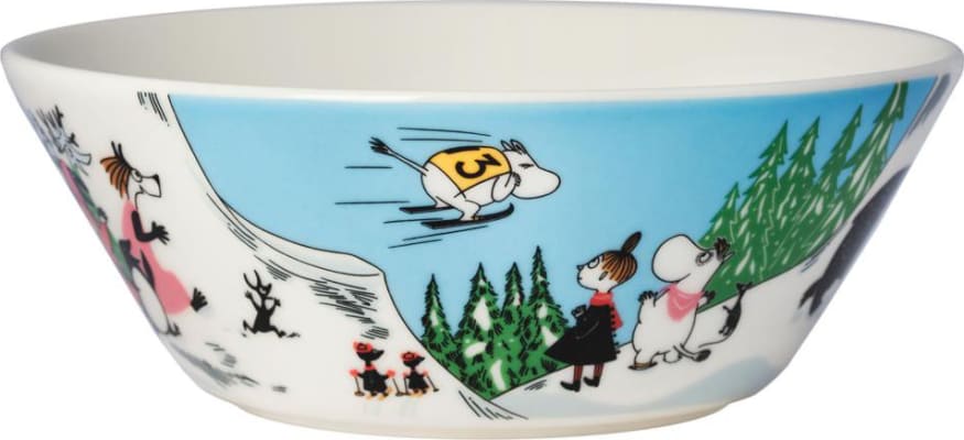 Moomin Skál 15cm djúp Ski jumping