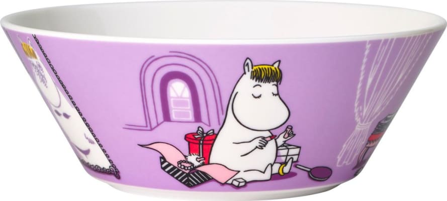 Moomin Skál 15cm djúp SNORKMAIDEN LILA