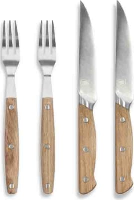 Morsø Steikarhnífapör 4stk oak/stainless steel