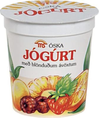 MS Óskajógúrt m/ blönduðum ávöxtum 8x180g
