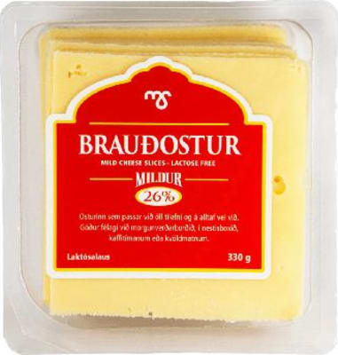Ms Brauðostur sneiðar 330 gr