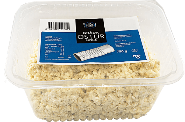 MS Gráðaostur rifinn 750 g/stk