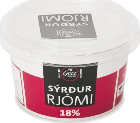Ms sýrður rjómi 180 gr 18%