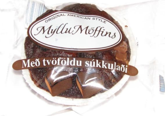 Muffins m/ tvöf súkk frystivara single pakkað 12stk x 100g