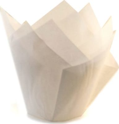 Muffinsform &#8222;Tulip&#8220; 160x50mm hvít 2000stk/ks