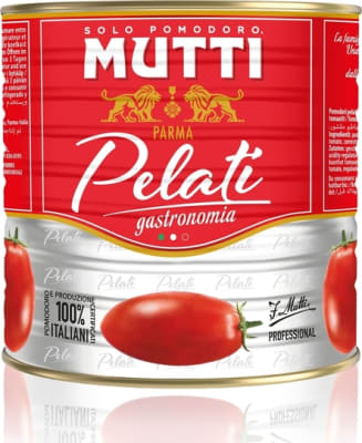 Mutti flysjaðir tómatar í dós 2500g