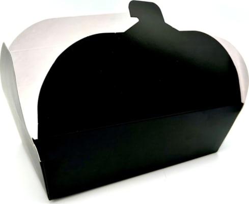 Núðlubox pappa svart 300stk