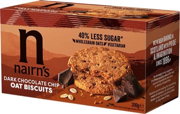 Nairn’s Dark Chocolate Chip Oat Biscuits