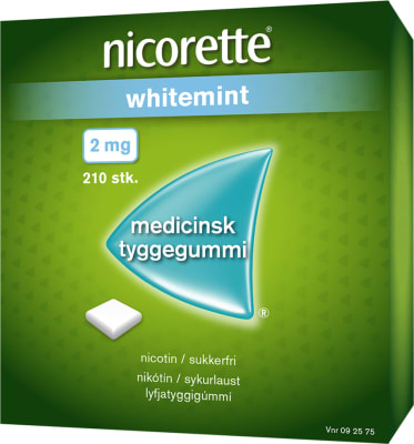 Nicorette Whitemint lyfjatyggigúmmí