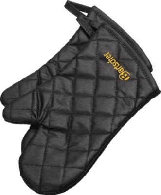 Ofnhanskar svartir - 30 cm