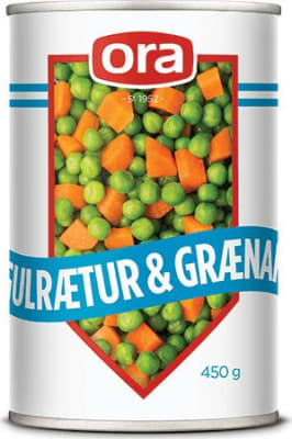 Ora gulrætur og grænar 450 gr