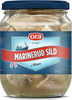 ORA marineruð síld í bitum 590g
