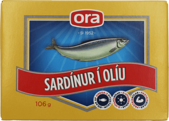 ORA sardínur í olíu 106g