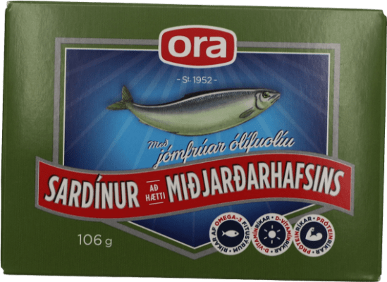 Ora sardínur Miðjarðarhaf 106g