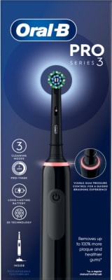 Oral-B Brush PRO 3 Cross Action Svartur